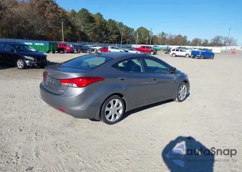 2013 Hyundai Elantra Limited из США, поврежденный, VIN 5NPDH4AEXDH259180